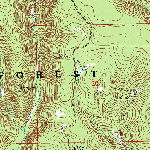 Topographic Map of Conklin Tank, AZ