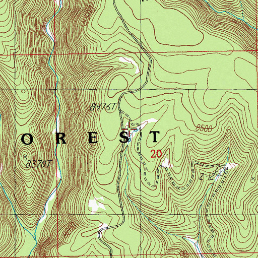Topographic Map of Upper Conklin Tank, AZ