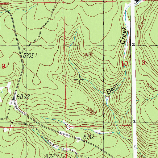 Topographic Map of 285 Tank, AZ