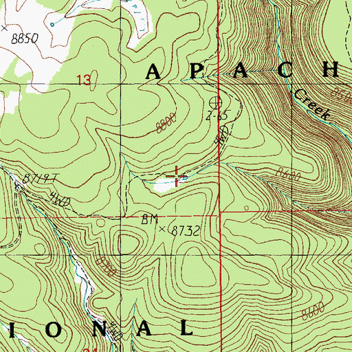 Topographic Map of Larry Flat Tank, AZ
