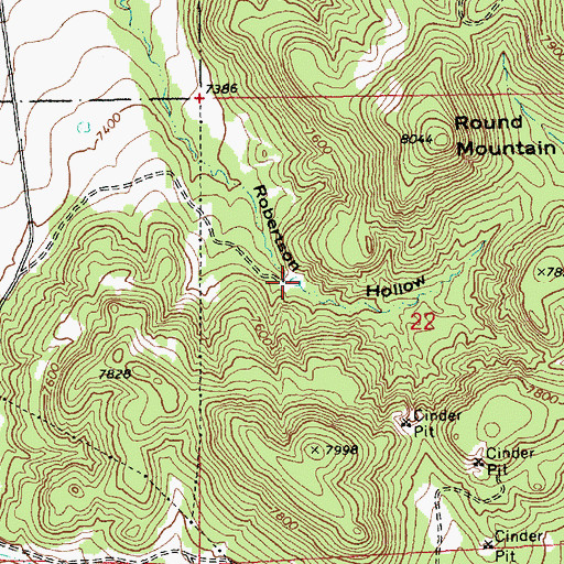 Topographic Map of Robinson Tank, AZ