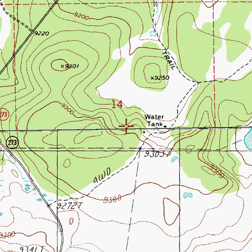 Topographic Map of Duker Spring, AZ