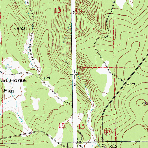 Topographic Map of Wahl Knoll Spring, AZ