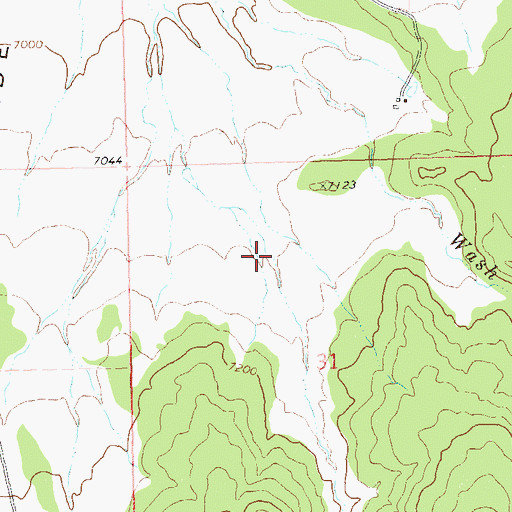 Topographic Map of Miller Canyon, CO