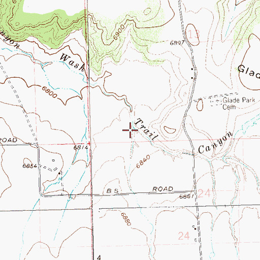 Topographic Map of Thompson Ditch Draw, CO