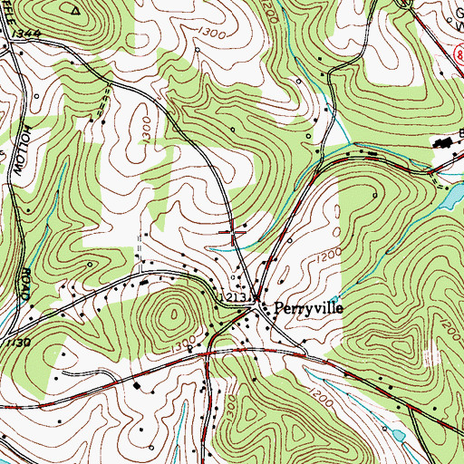 Topographic Map of Carnahans Blockhouse (historical), PA