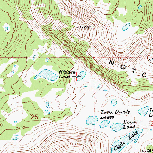 Topographic Map of Peter Lake, UT