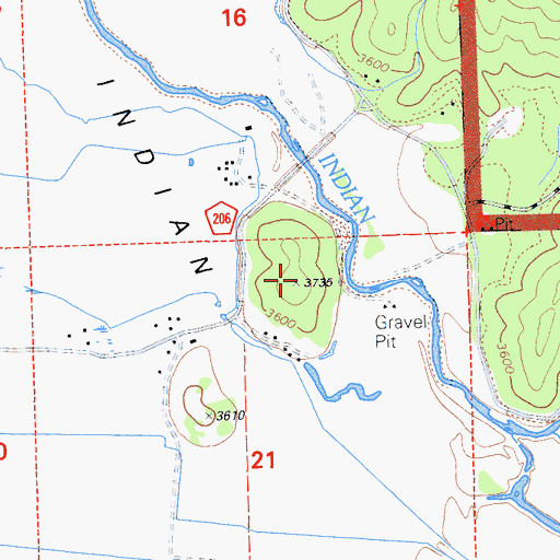 Topographic Map of Kusim Hill, CA