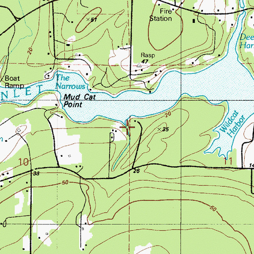 Topographic Map of Mable Taylor Creek, WA