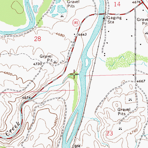 Topographic Map of East Creek, CO