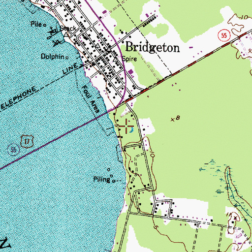 Topographic Map of Fort Chase (historical), NC