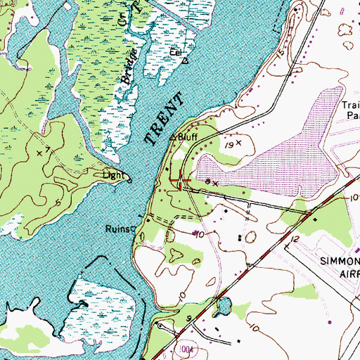 Topographic Map of Fort Gaston (historical), NC