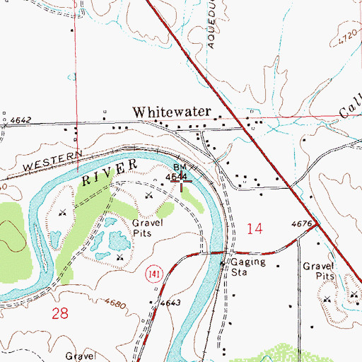 Topographic Map of Callow Creek, CO