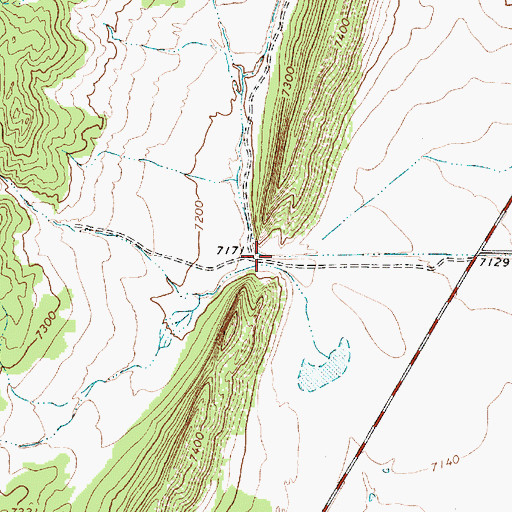 Topographic Map of Puerto del Venado Alazn, NM