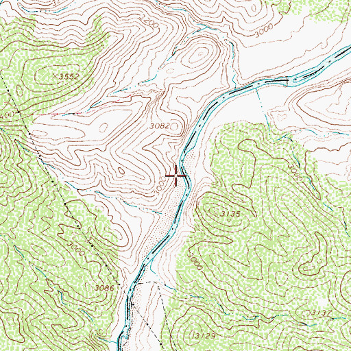Topographic Map of Turkey Gobbler Rapid, AZ