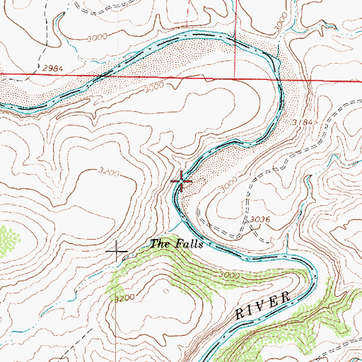 Topographic Map of Pre-Falls Rapid, AZ
