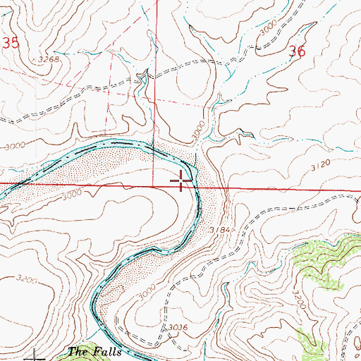Topographic Map of Off-the-Wall Rapid, AZ
