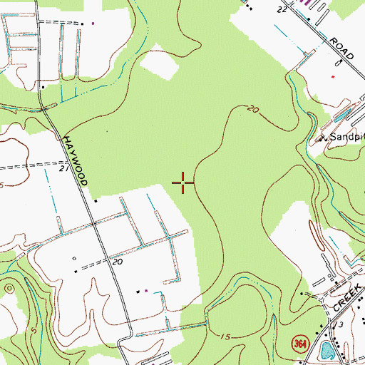 Topographic Map of West Pocomoke, MD