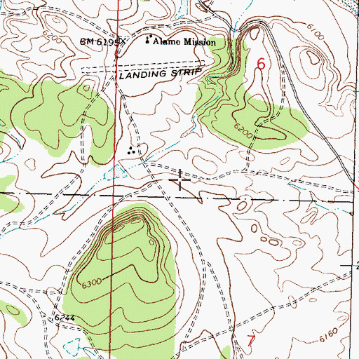 Topographic Map of Alamo, NM