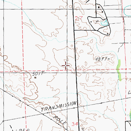 Topographic Map of Moapa Town, NV