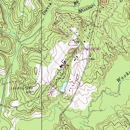 Topographic Map of Jaars, NC