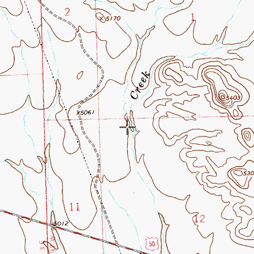 Topographic Map of Point Creek, CO