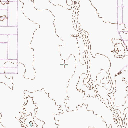 Topographic Map of Agua Dulce, TX