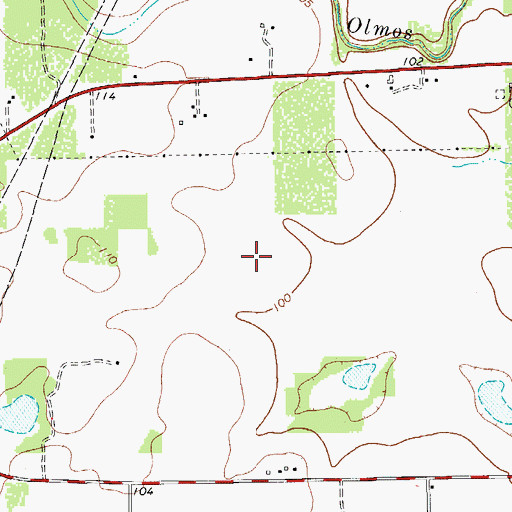 Topographic Map of Airport Road Addition, TX