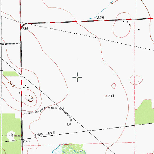 Topographic Map of Alice Acres, TX