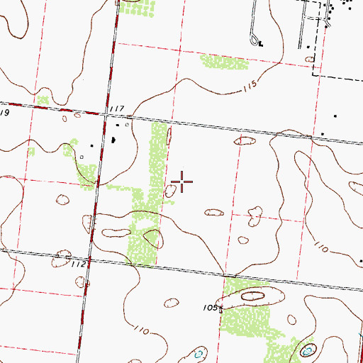 Topographic Map of Cantu Addition, TX