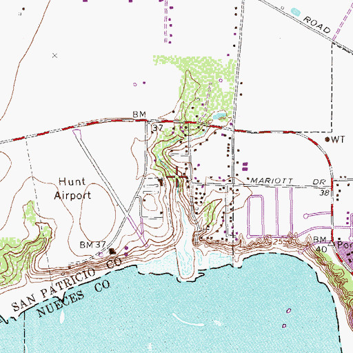 Topographic Map of Doyle, TX