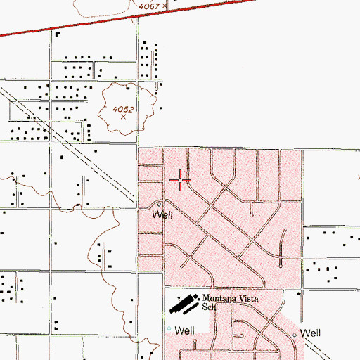 Topographic Map of Homestead Meadows South Census Designated Place, TX