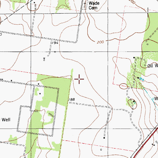 Topographic Map of K-Bar Ranch, TX