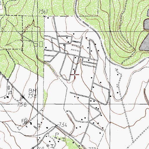 Topographic Map of Las Quintas Fronterizas, TX