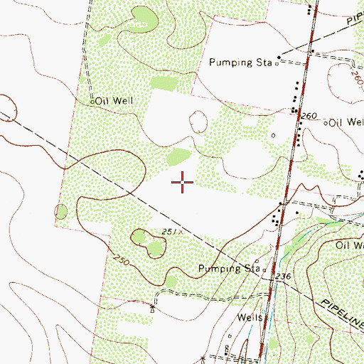 Topographic Map of La Victoria, TX