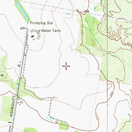 Topographic Map of Los Villareales, TX