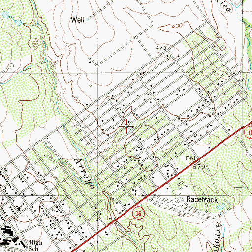 Topographic Map of Medina, TX