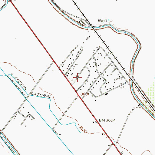 Topographic Map of Morning Glory, TX