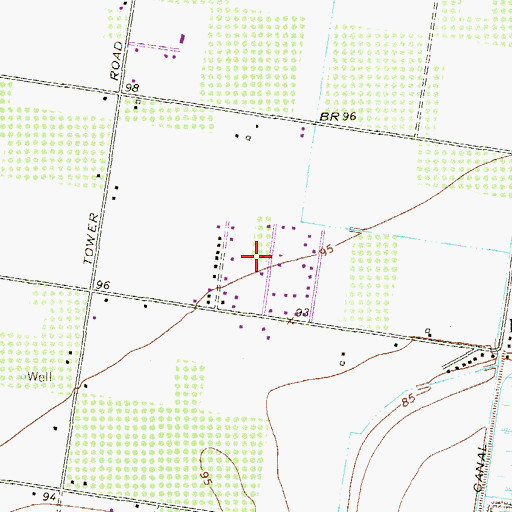 Topographic Map of South Alamo, TX