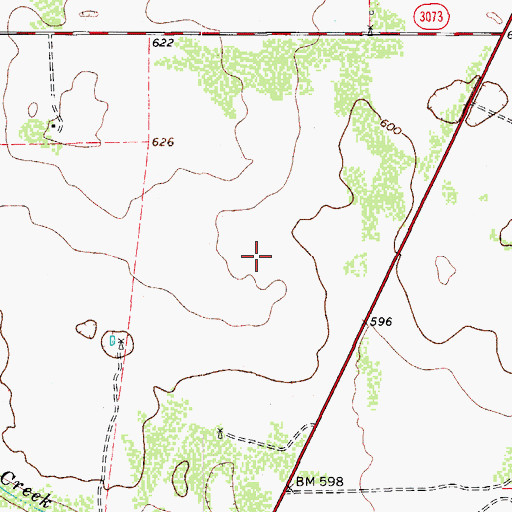 Topographic Map of South Fork Estates, TX