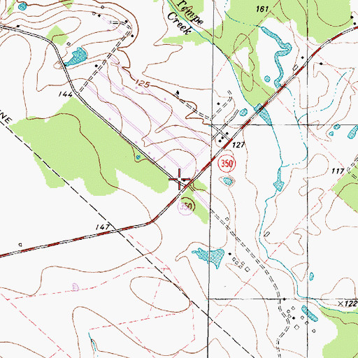 Topographic Map of West Livingston, TX