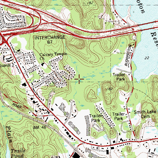 Topographic Map of Long Hill, CT