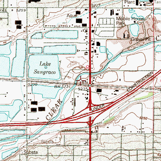 Topographic Map of Berkley, CO