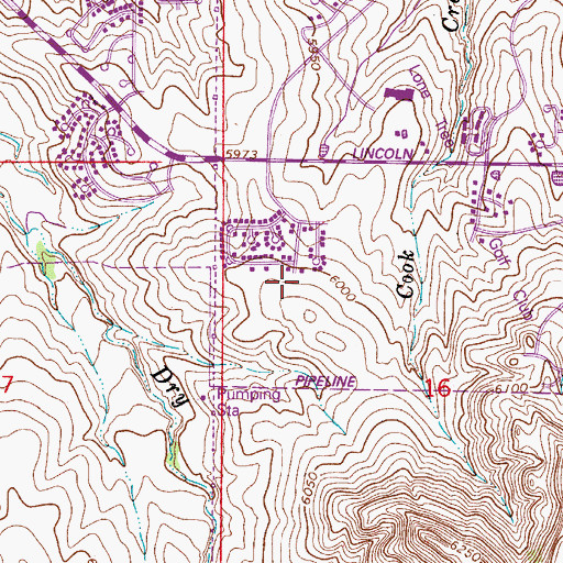 Topographic Map of Carriage Club, CO