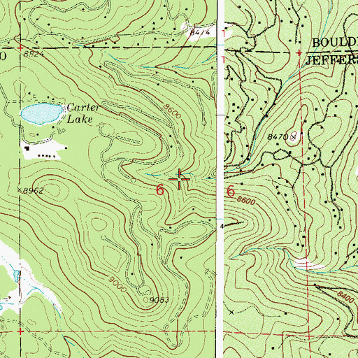 Topographic Map of Coal Creek, CO