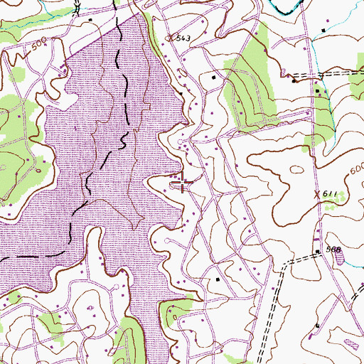 Topographic Map of Lake Meade, PA