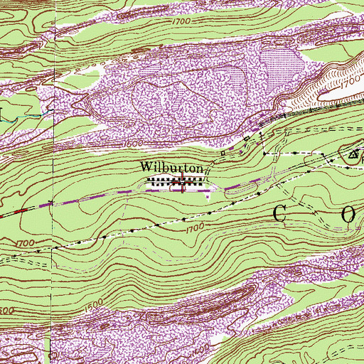 Topographic Map of Wilburton Number Two, PA