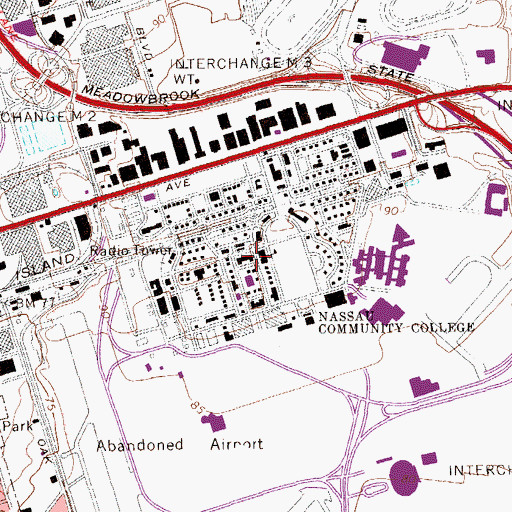 Topographic Map of East Garden City, NY