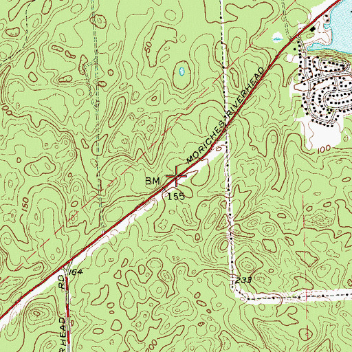 Topographic Map of Northampton, NY