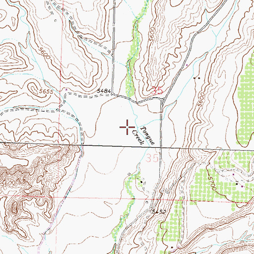 Topographic Map of Dirty George Creek, CO